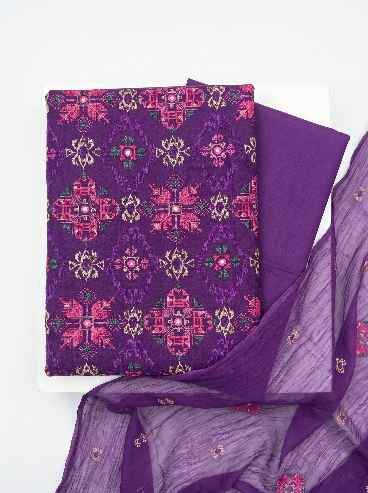 Purple Geometric 9mm Karandi