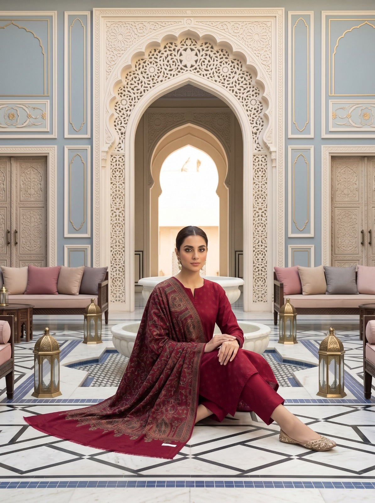 Khaista Kaani - Maroon Crystal