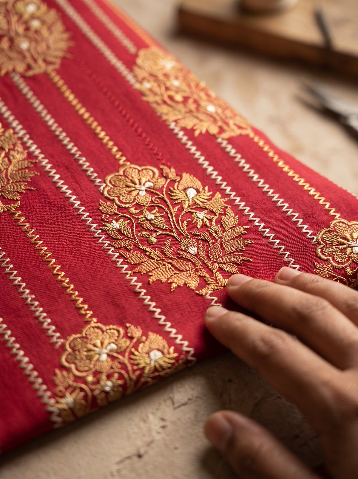 Embroidered