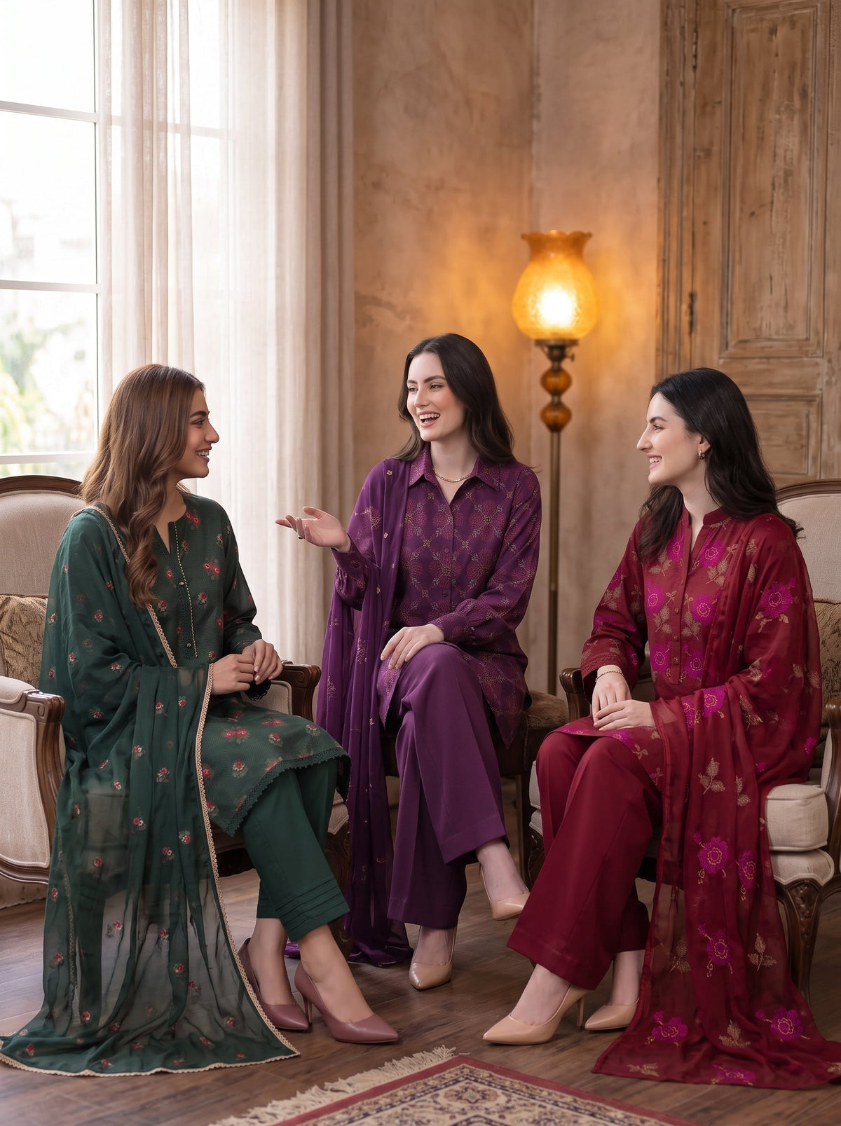 Karandi Embroidered 3Pc
