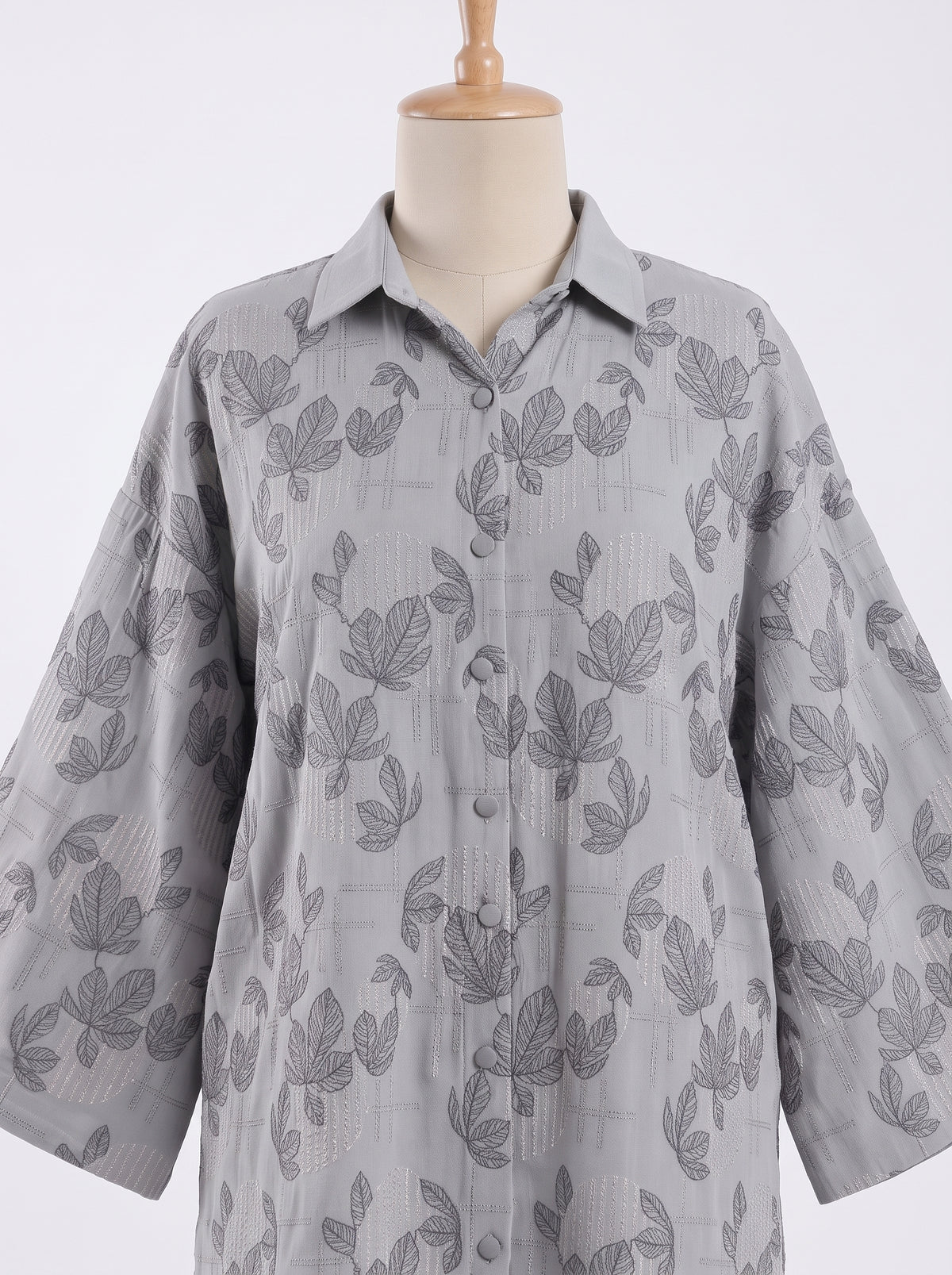 Light Grey Leaf Karandi