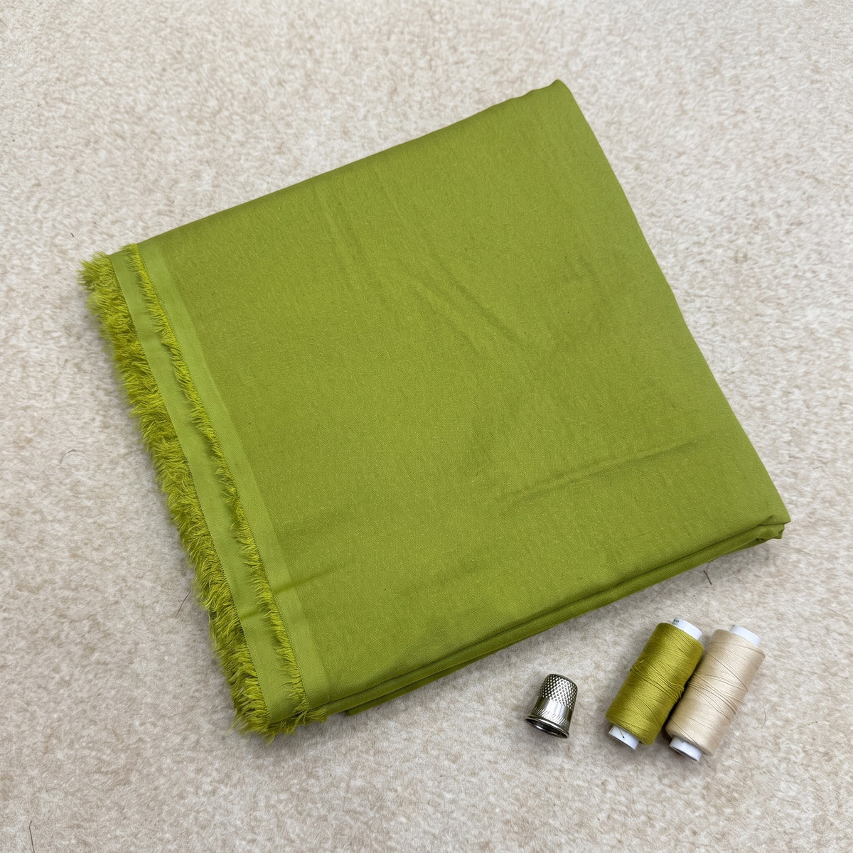 Light Olive Plain Karandi 2Pc