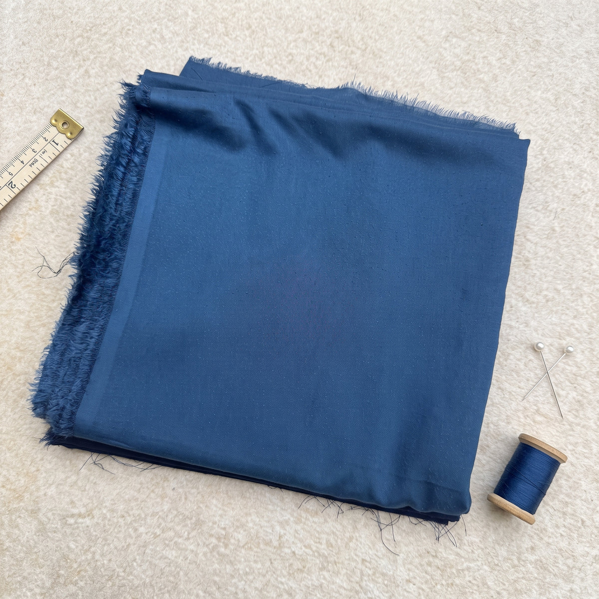 Teal Blue Plain Karandi 2Pc