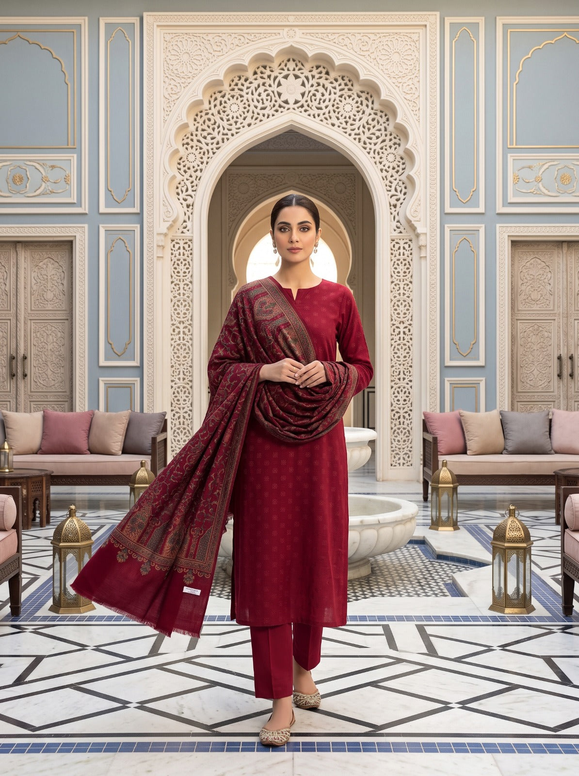 Khaista Kaani - Maroon Crystal