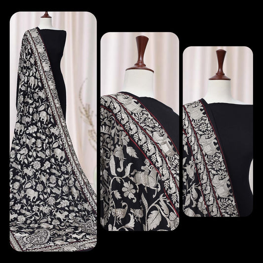 Animal Kingdom Karandi Shawl